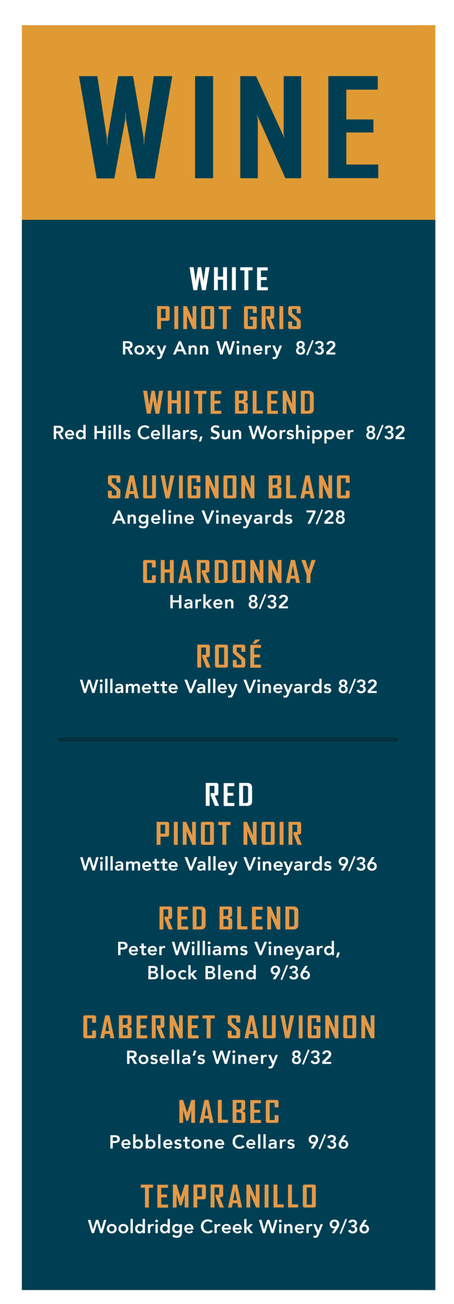 MENU Common Block Brewing Company